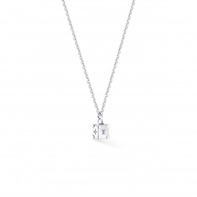 LOUIS VUITTON LES GASTONS VUITTON TRUNK PENDANT, WHITE GOLD AND DIAMOND Q03084